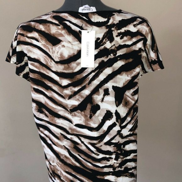 Calvin Klein Animal‎ Print Shirt Size S NWT - Picture 4 of 5
